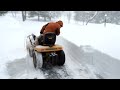 Cub Cadet Tractor-Mounted Snow Thrower During Snowzilla (2016)