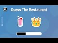 Guess the Fast Food Restaurant by Emoji | Emoji Quiz 2024