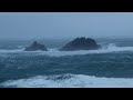 Storm Noa showing its power to change the sea state off Cape Cornwall in the UK . 12.04.2023