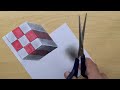 3d drawing on paper easy