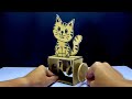 วิธีทำแมวส่ายหัว กระดิกหาง | Cat Automata Cardboard
