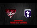 Essendon v Fremantle Round Twenty-One Prediction + Preview