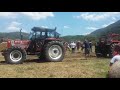 Fiat 110 Trattore 110/90 rosso in gara di trattori a Pettoranello del molise