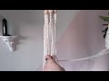 Beginner-friendly macrame plant hanger tutorial