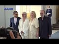 The Members Of ABBA Receiving Their Special Swedish Knighthoods In Stockholm : (31st May 2024).