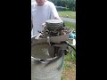 Johnson 5.5 hp boat motor demo