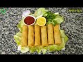 Chicken And Vegetables Mixed Spring Roll Recipe || Chicken Roll Recipe || Chinese Spring Roll Recipe