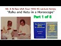 [Mr. K N Rao] English; Rahu & Ketu in a Horoscope (Part 1 of 8)