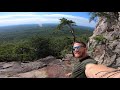 The secret passageway at the top of Crowders Mountain