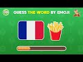 Guess the WORD By Emoji? 🍏🍔🍳Emoji Quiz Challenge 2024 | Monkey Quiz