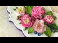 The most beautiful sugar flowers. How to decorate flower bouquet cookies 🌸