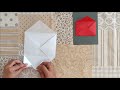 Easy Origami Envelope Tutorial / Envelope Making With Paper [NO Glue Tape and Scissors]