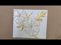 #003 New Technique | Texture Painting | Gold Leaf #art
