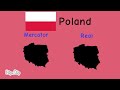 Mercator VS Real country shapes