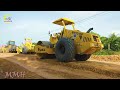 Excellent Job Mix 2VIDEO Opening New Project By Team SANY, SDLG, Road Roller Spreading Soil & Gravel