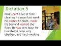 English Listening practice: Advanced Dictation 80 Simple Past Sentences