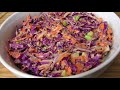 Simple Purple Cabbage Coleslaw