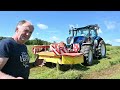 DAD TEACHES ME TO ROW - Mowing with the T7 New Holland