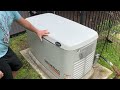 Generac 20kW Manual Startup.