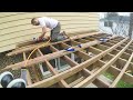 One Man Builds a PERGOLA in TWO DAYS on a Concrete Patio