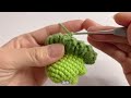 Crochet Broccoli Keychain 🥦| Cauliflower Amigurumi Tutorial | Móc Móc Khoá Súp Lơ | Xuxu Crochet