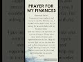 A Prayer For My Finances #prayer #jesus #faith #inspiration