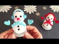⛄ СНЕГОВИКИ из Пряжи 🎄 Рождественский декор/Pom Pom Snowman Making