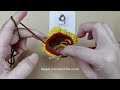How to crochet mini burger keychain