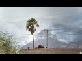 La Tuna Canyon fire seen from Burbank, timelapse at noonish