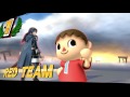Super Smash Brothers Wii U Online Team Battle 74 Villager Barely Made It