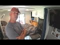 62 Year Old Hikers Self Built 7×14 Cargo Trailer Conversion Camper With Everything He Needs.