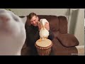 cat vibin onto drummer duck
