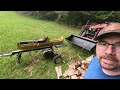 Splitting Wood for Winter. 25 Ton Country Line Wood Splitter Review.