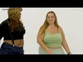 Blindfolded Women Guess Each Other's Weight