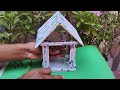 How to make a bird house with newspaper | Paper bird house | Newspaper crafts