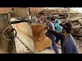 Amazing wood sawmill! Chopping teak wood 10 meters long 500 years old