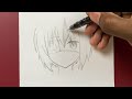 How to draw cute anime girl easy step-by-step