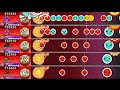 [OpenTaiko] 23時54分、陽の旅路へのプレリュード【全難易度同時再生】