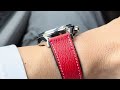 Watch U Strappin'?! Ep. 436 - TAG Heuer Carrera Montreal + Fluco Biarritz Red Goatskin Leather Strap