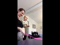 Baby laughs hysterically at fly swatter