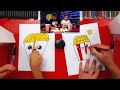 How To Draw Funny Popcorn
