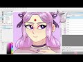 Drawing ESPEON as a HUMAN - Pokemon Speed Paint