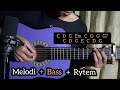 Tutorial intro!!! Surat Cinta Untuk Starla - Virgoun (EASY Chord) Melodi + Bass + Rytem