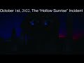 The “Hollow Sunrise” Incident