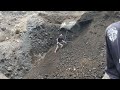 stupid action..!!! how to collapse a very dangerous cliff