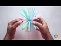 How to make : Straw Starbursts | Recyclable Straws | Decor