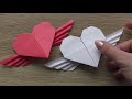 Cute PAPER HEART WITH WINGS | Easy Origami | Tutorial DIY by ColorMania