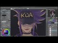 KDA AKALI | SPEED PAINT | LEAGUE OF LEGENDS