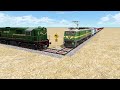 TRAINS Vs SHARP TURN - Train Simulator | RailFun Train Game Video