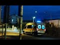 AMBULANZA MISERICORDIA PISTOIA CON SIRENA SU VIA SPARTITOIO - EMERGENZA 118